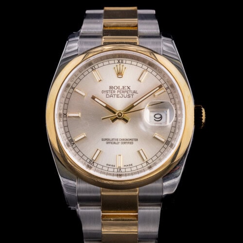 Rolex Datejust 36 Silver Lumi Oyster Two-Tone