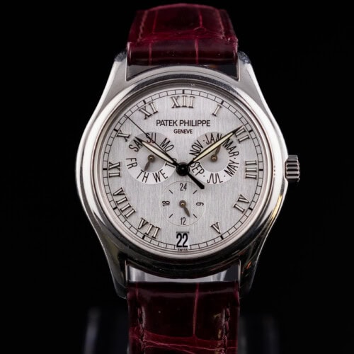 Patek Philippe 5035P Annual Calendar platinum 37mm silver dial